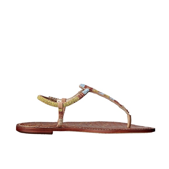 Sam Edelman | Beaded T-Strap Sandals - Picture 5 of 11